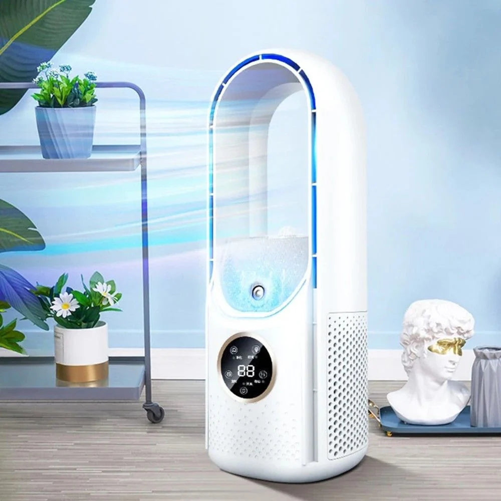 Portable Air Cooler Bladeless Rechargeable 300ml Water Tank