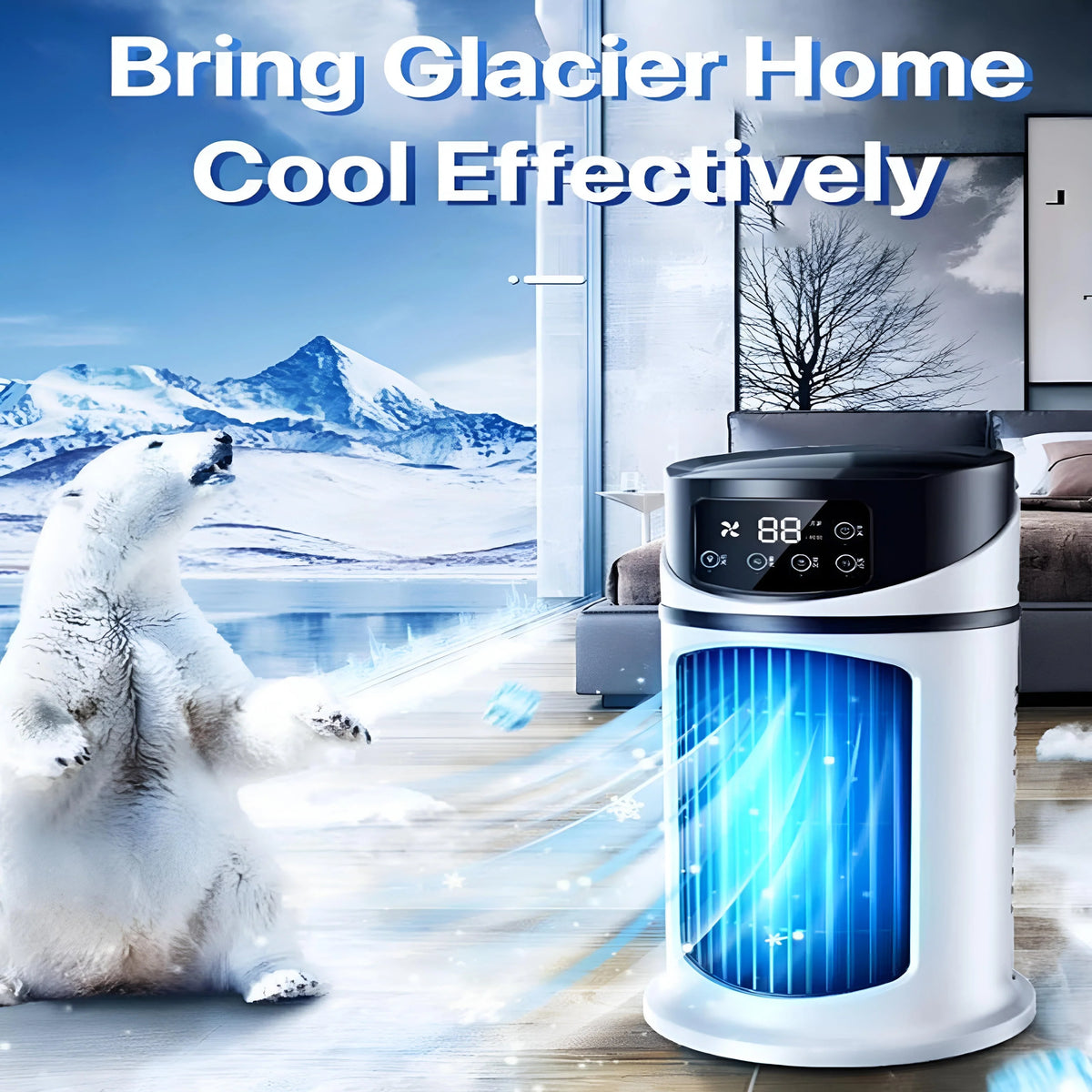 Portable Air Cooler USB-Powered Cotton Filter & Humidifier