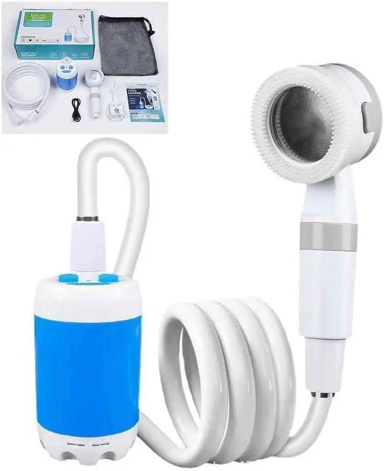 Portable Camping Shower USB Rechargeable Adjustable Pressure