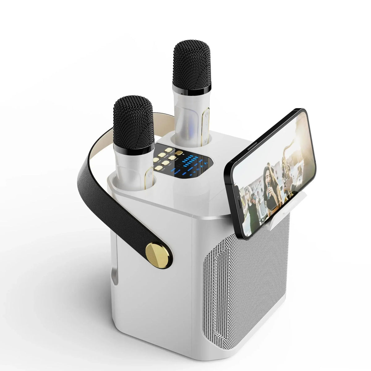 Portable Karaoke Speaker Dual Mic 8-Hour Battery