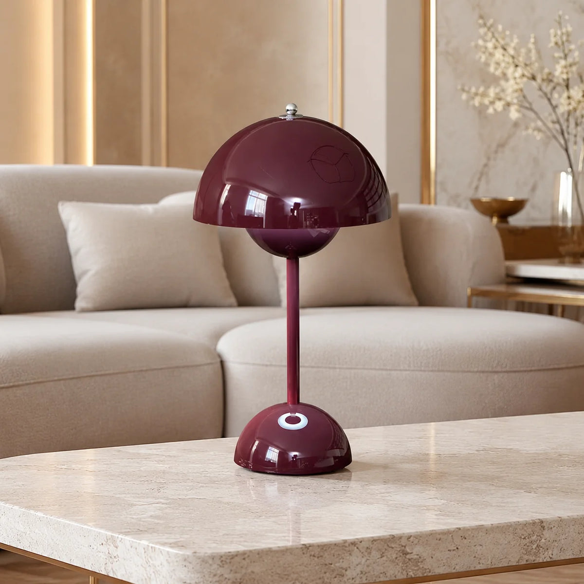 Portable Table Lamp Cordless USB Rechargeable Touch Control
