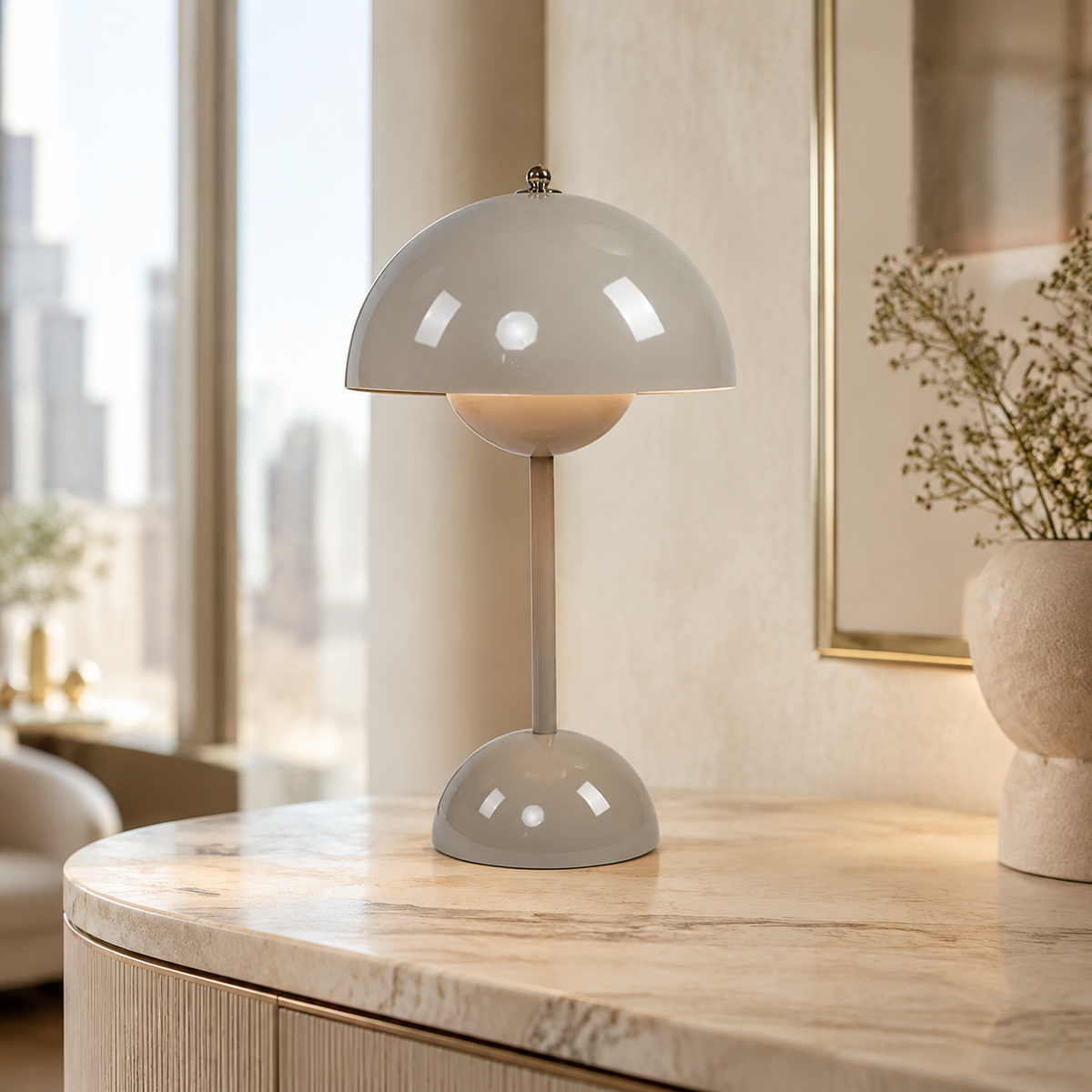 Portable Table Lamp Cordless USB Rechargeable Touch Control