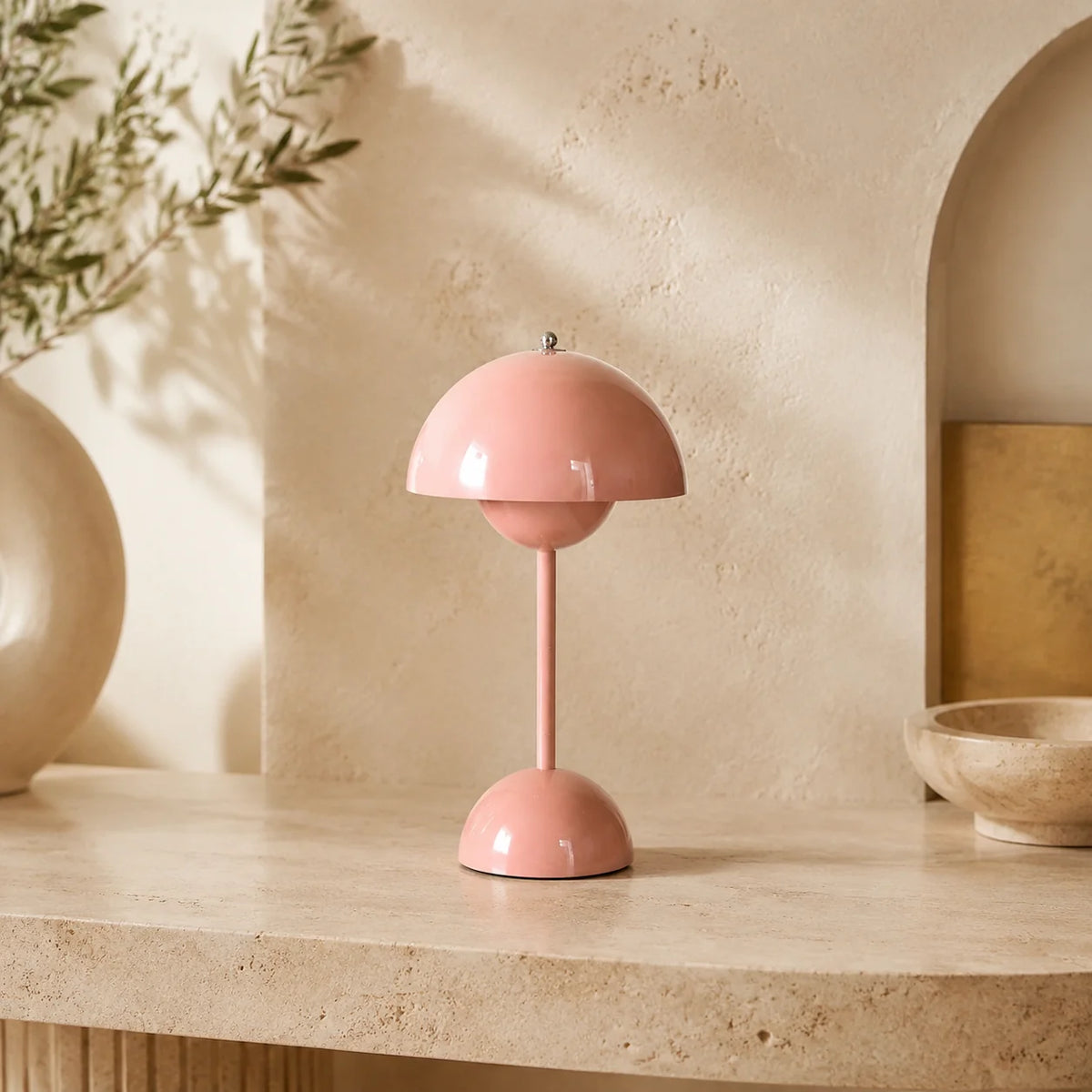Portable Table Lamp Cordless USB Rechargeable Touch Control