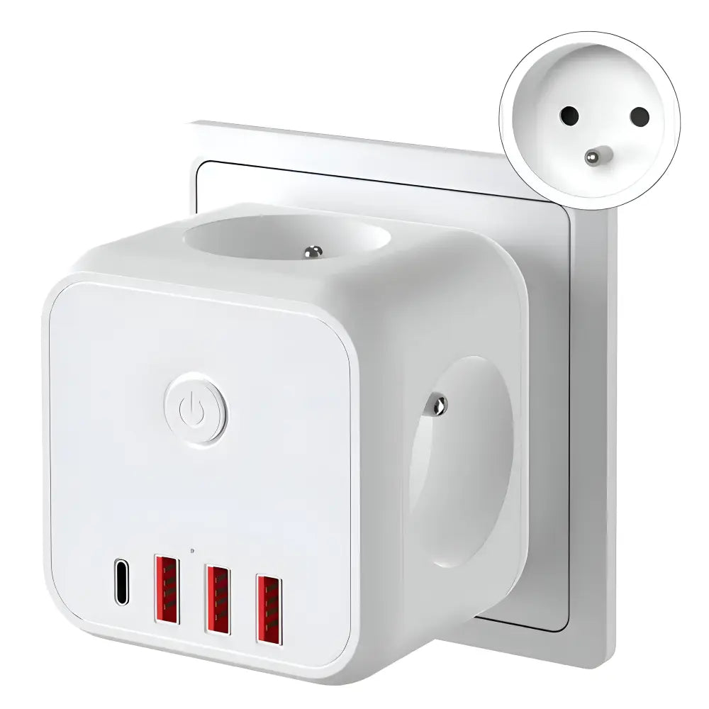 Power Strip 7-In-1 USB-A & USB-C Surge Protection