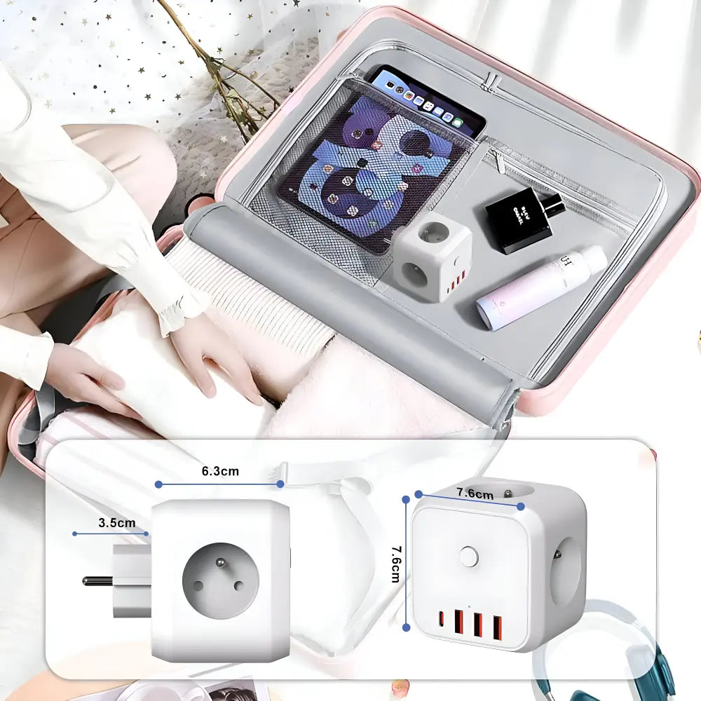 Power Strip 7-In-1 USB-A & USB-C Surge Protection
