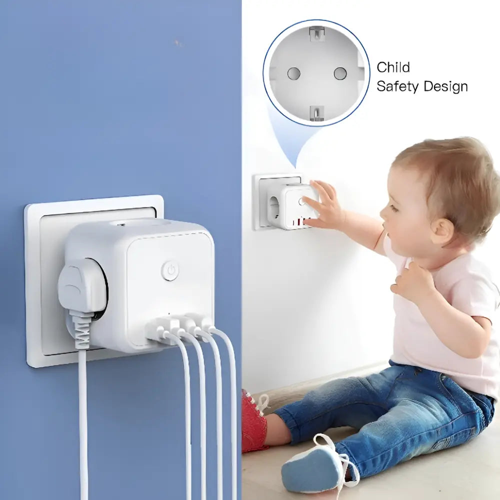 Power Strip 7-in-1 USB-C & USB-A Surge Protection