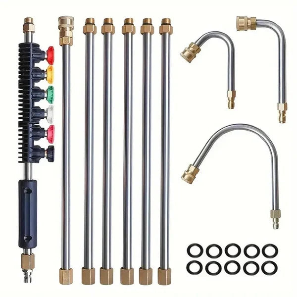 Pressure Washer Wand 10-Foot Telescoping Aluminum Alloy 4000 PSI