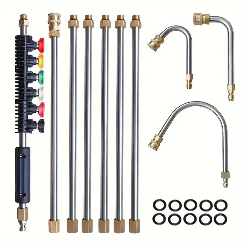 Pressure Washer Wand Telescoping Brass & Stainless 4000 PSI