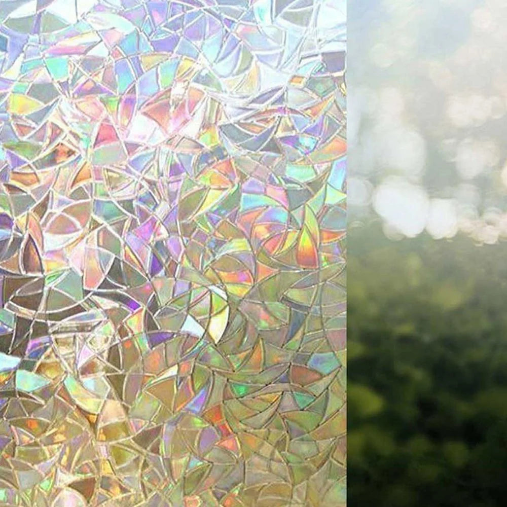 Privacy Window Film Prismatic Rainbow Static Cling