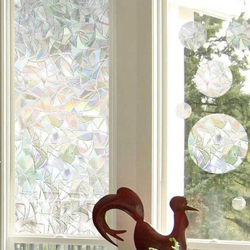 Privacy Window Film Prismatic Rainbow Static Cling