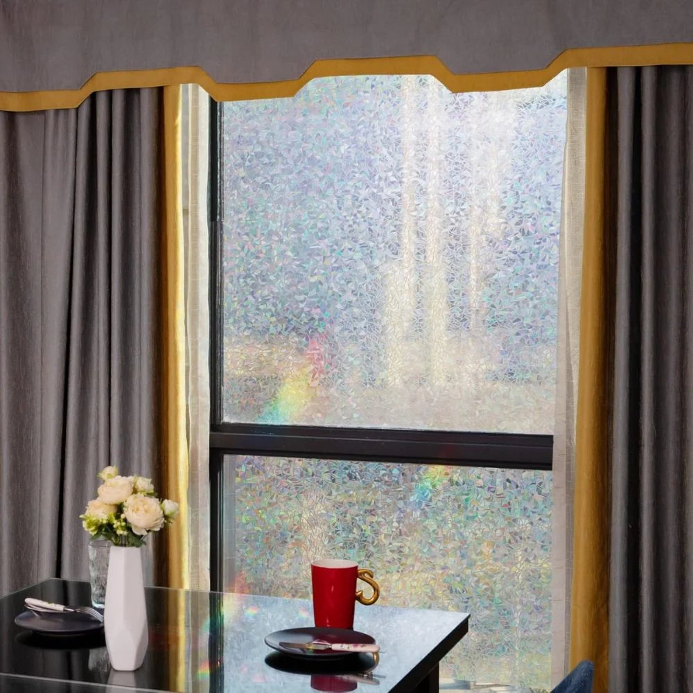 Privacy Window Film Prismatic Rainbow Static Cling