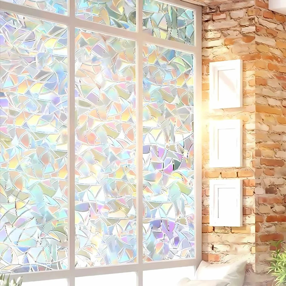 Privacy Window Film Prismatic Rainbow Static Cling
