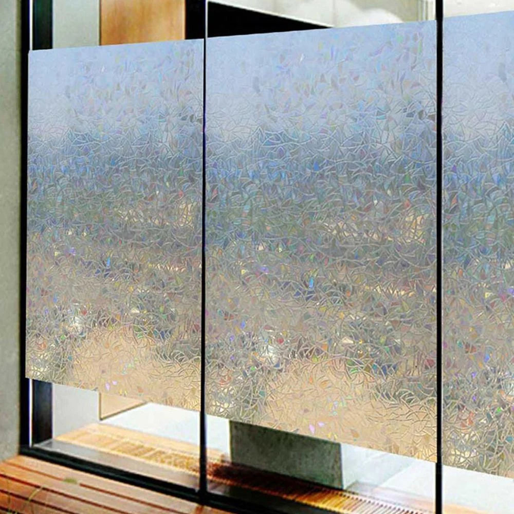 Privacy Window Film Prismatic Rainbow Static Cling