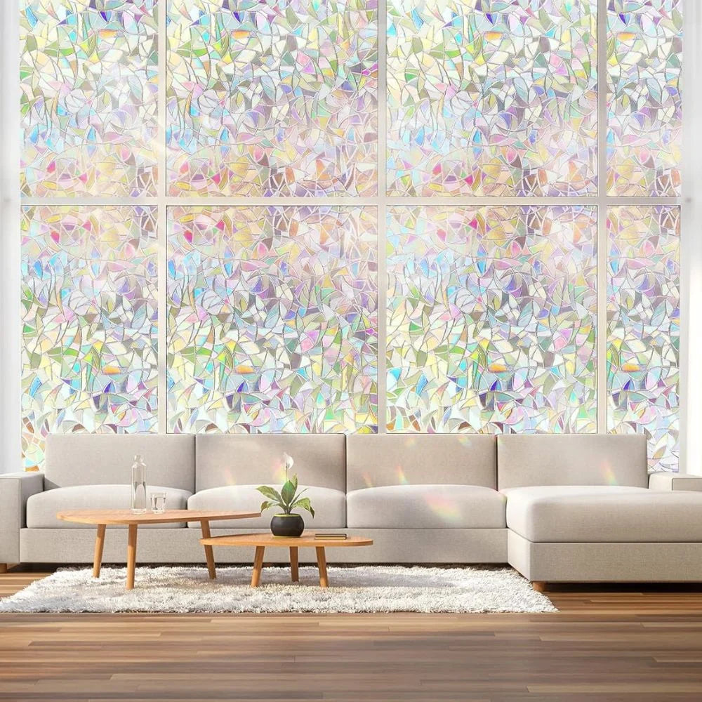 Privacy Window Film Prismatic Rainbow Static Cling
