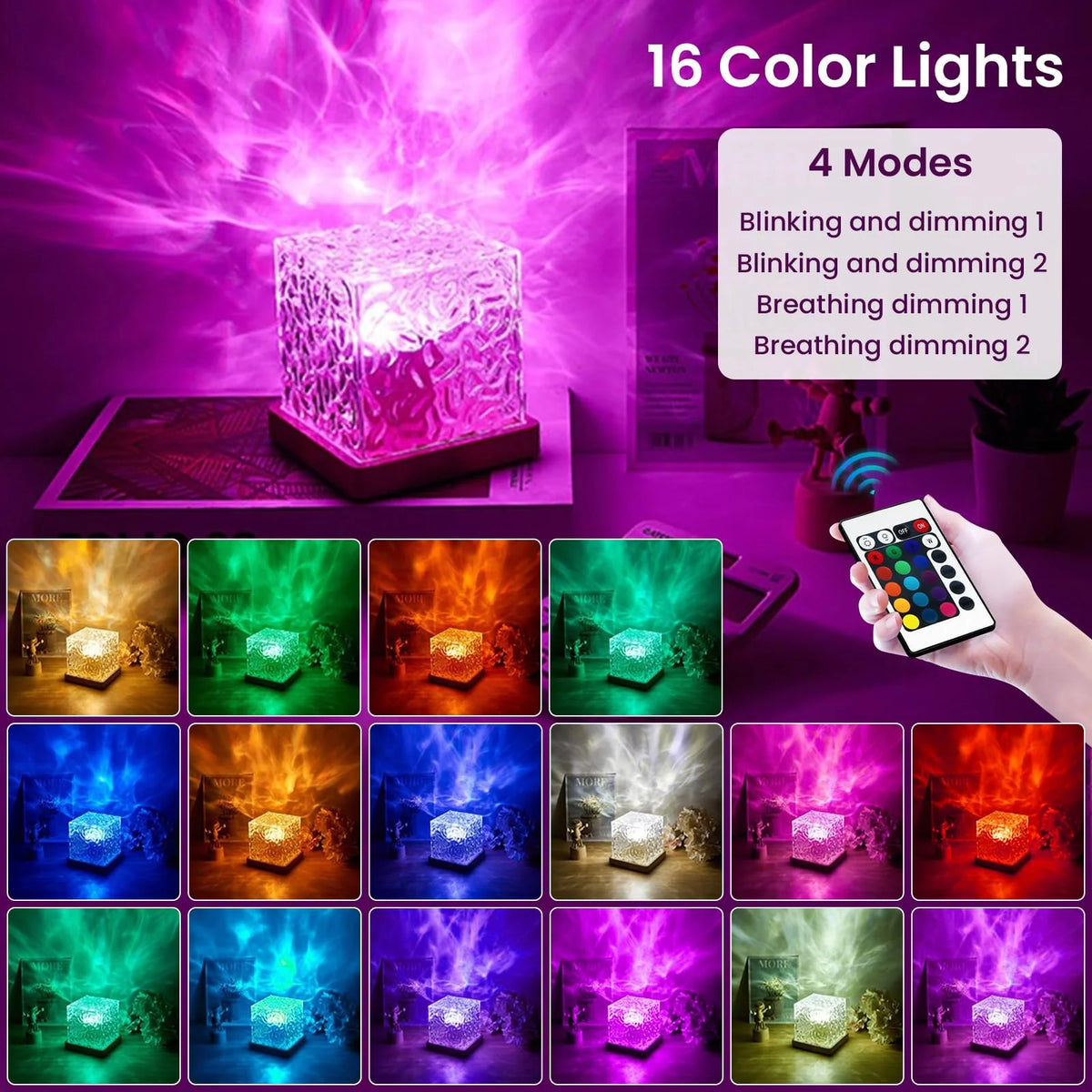 Projector Lamp Ocean Wave 16 Color Modes Remote