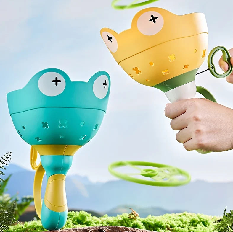 Propeller Launcher Pull-String Frog Handle Set of 6
