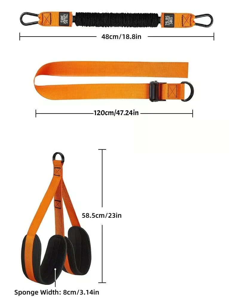 Pull Up Assist Band Double Foot System Reinforced Hooks