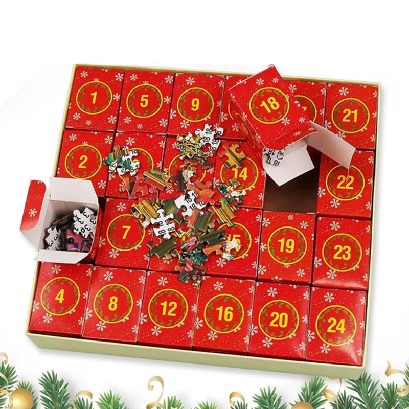 Puzzle Advent Calendar 1008 Pieces & 24 Daily Boxes