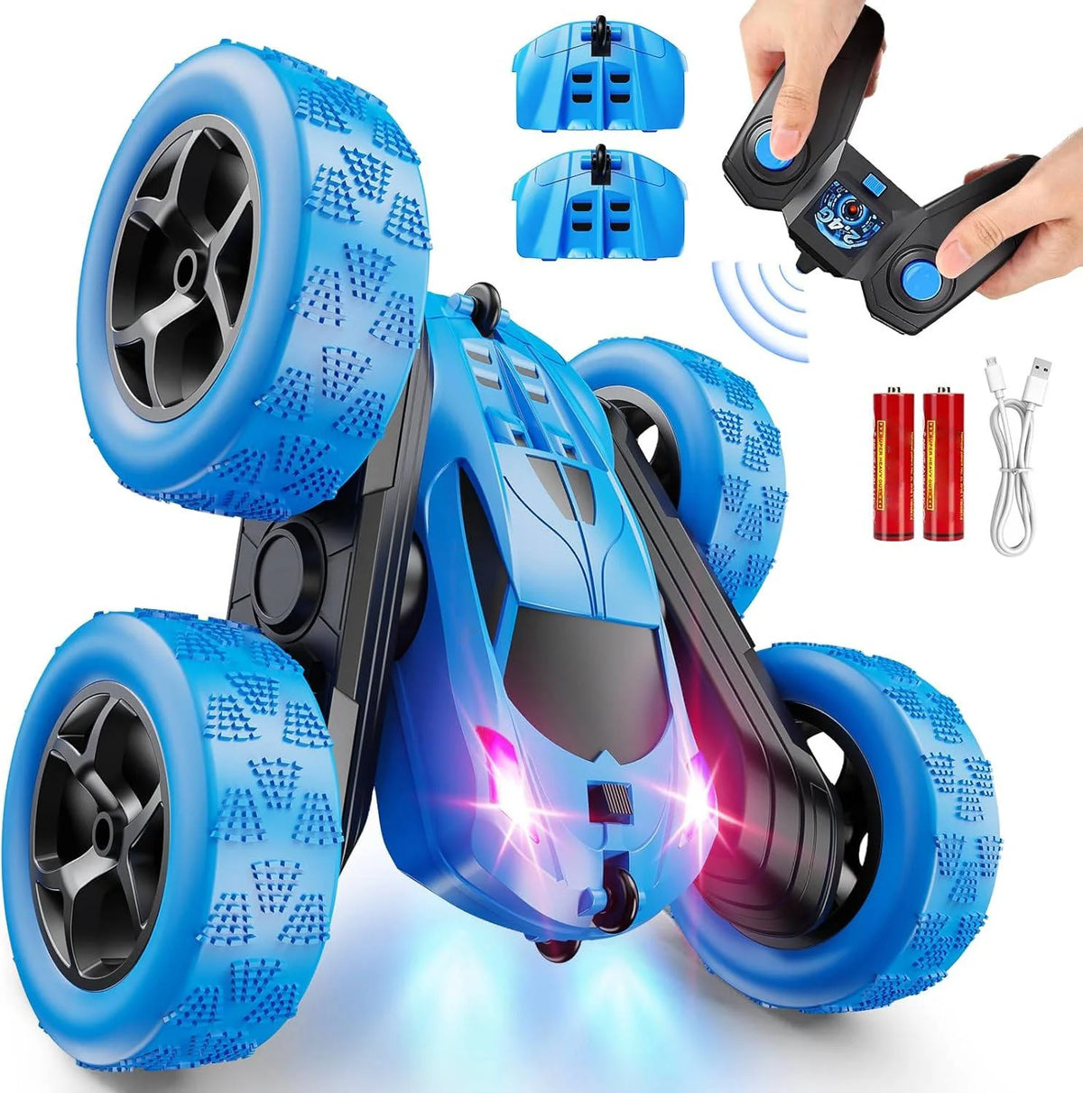 RC Stunt Car 4WD 360 Degree Flips 90-Minute Battery