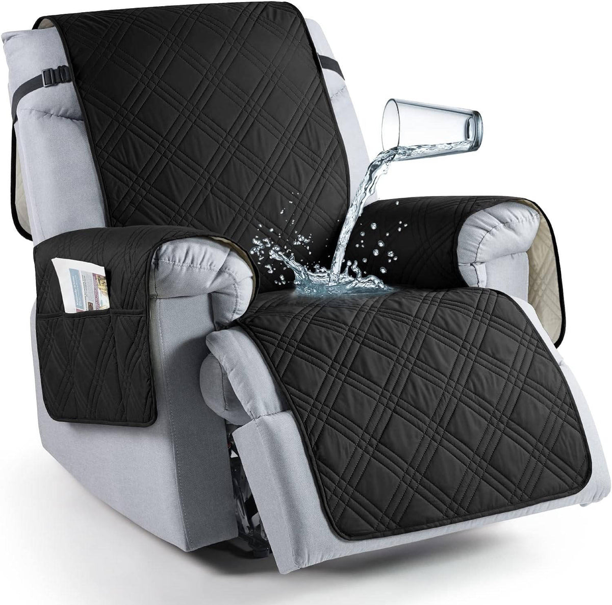 Recliner Chair Cover Waterproof Silicone-Grip & Machine Washable