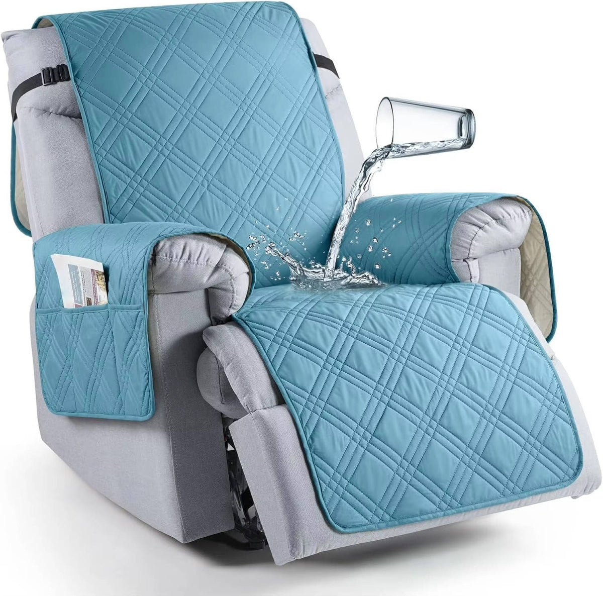 Recliner Chair Cover Waterproof Silicone-Grip & Machine Washable