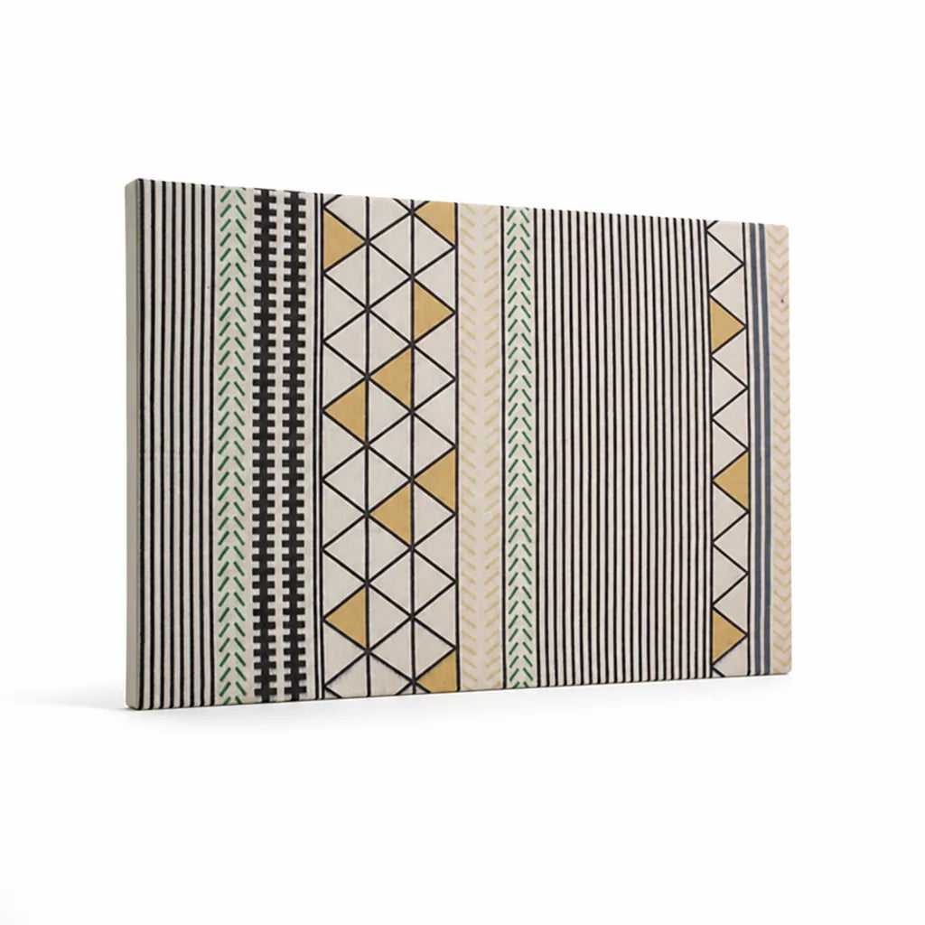 Rectangular Rug Flatwoven Cotton Quatrefoil 120x180 Cm