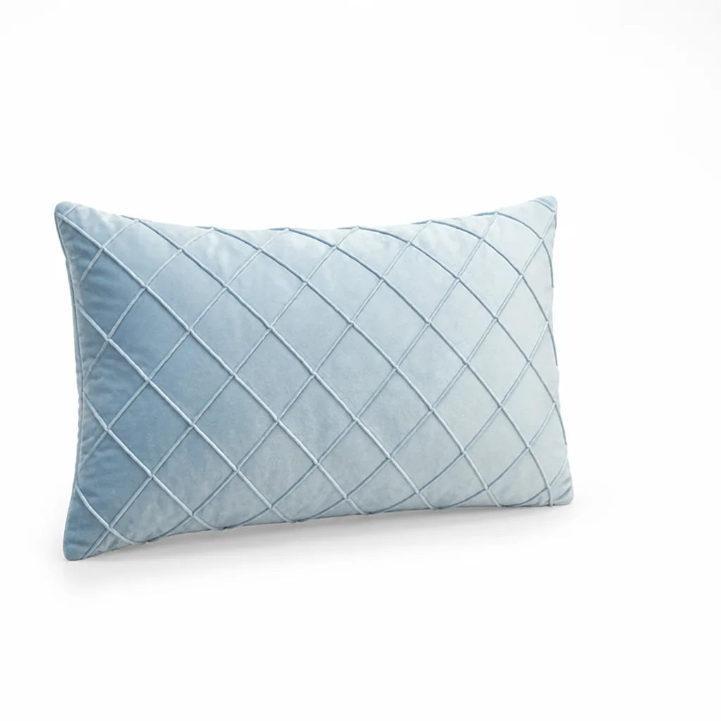 Rectangular Textured Velvet Throw Pillow