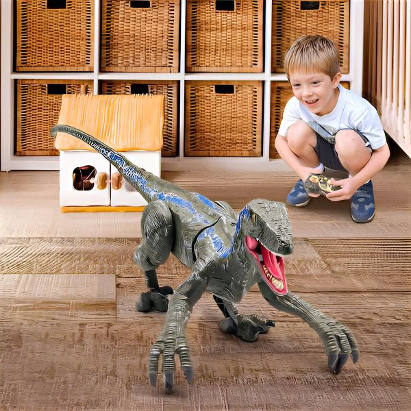 Remote Control Dinosaur Lifelike Movement & Sounds USB Rechargeable