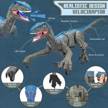Remote Control Dinosaur Walking & Turning USB Rechargeable