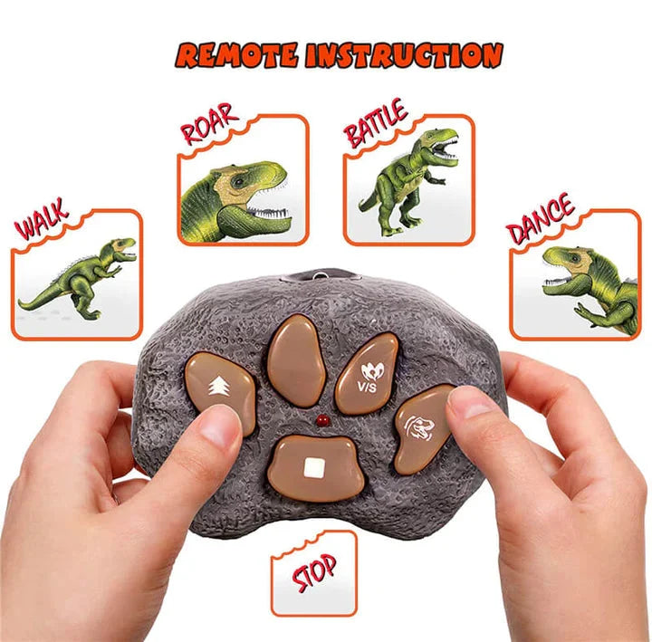 Remote Control T-Rex Walking & Roaring LED Lights