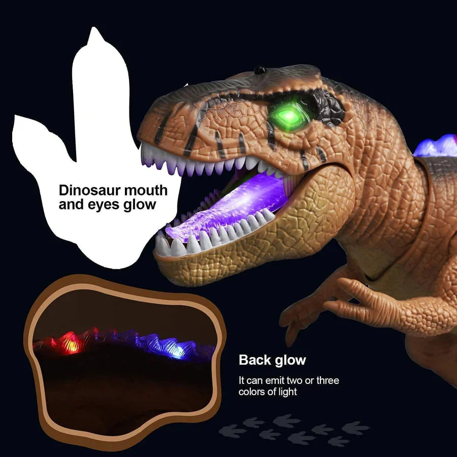 Remote Control T-Rex Walking & Roaring LED Lights