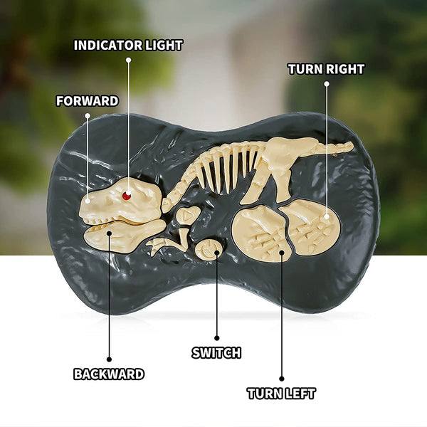 Remote Control Velociraptor Walking & Growling 3D Eyes