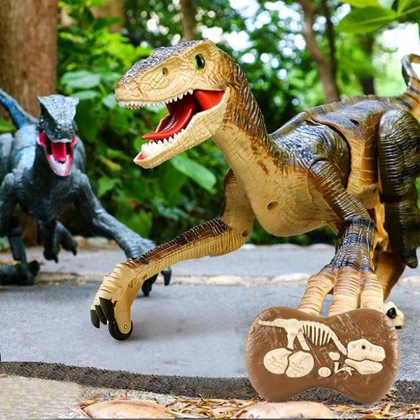 Remote Control Velociraptor Walking & Growling 3D Eyes