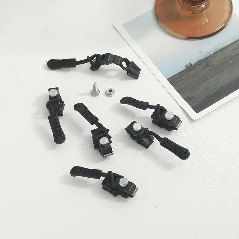 Replacement Zipper Pulls Tool-Free Clip-On Universal Fit 12-Pack