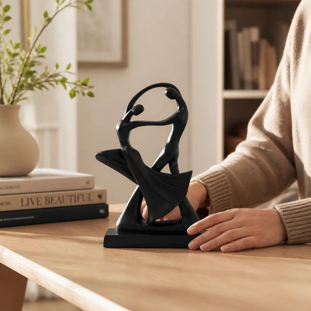 Resin Abstract Dancers Tabletop Sculpture (30 x 22 cm)