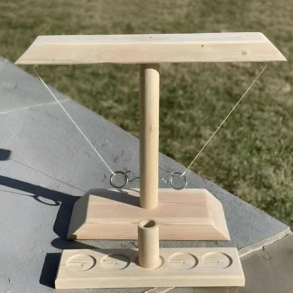 Ring Toss Game Portable Wood & Steel