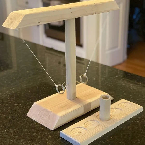 Ring Toss Game Portable Wood & Steel