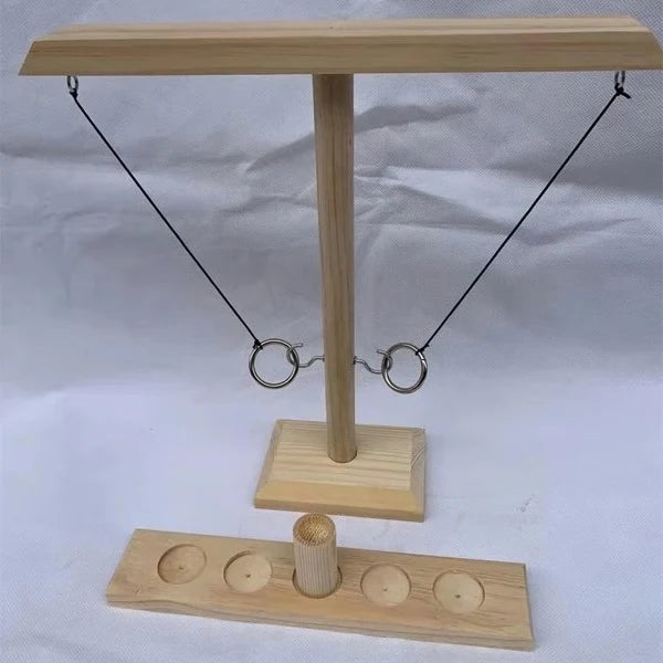 Ring Toss Game Portable Wood & Steel