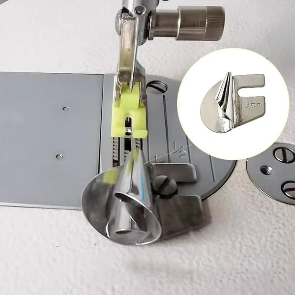 Rolled Hem Presser Foot Stainless Steel Multiple Curl Sizes