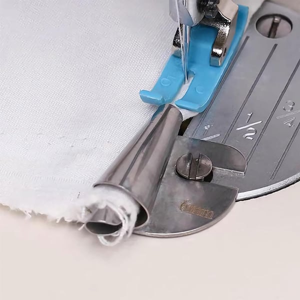 Rolled Hem Presser Foot Stainless Steel Multiple Curl Sizes