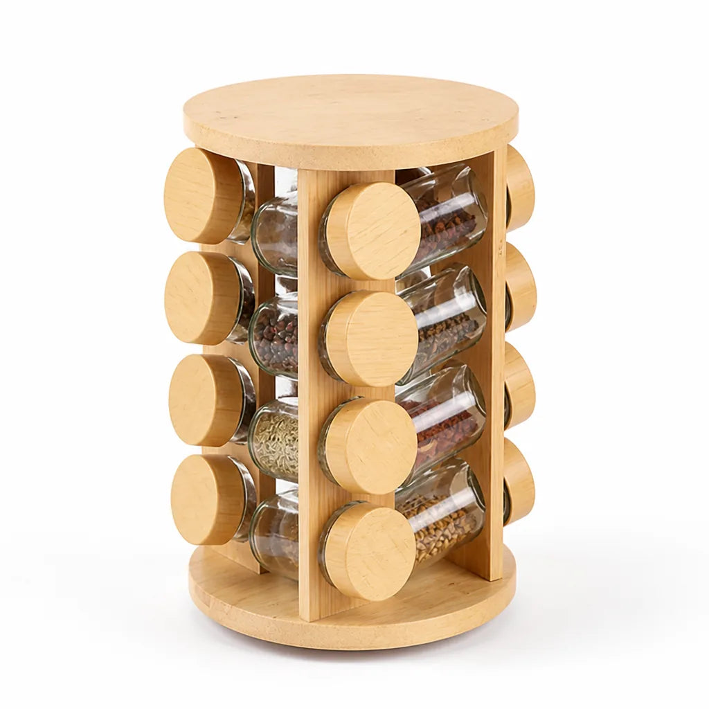 Rotating Spice Rack Stainless Steel 360 Degree Rotation