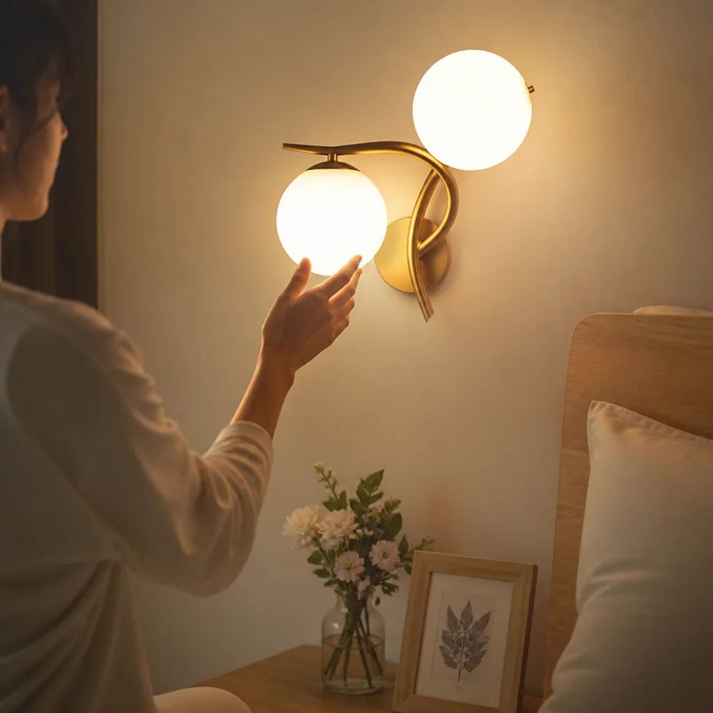 Scandinavian Minimalist Wall Lamp With Integrated LED