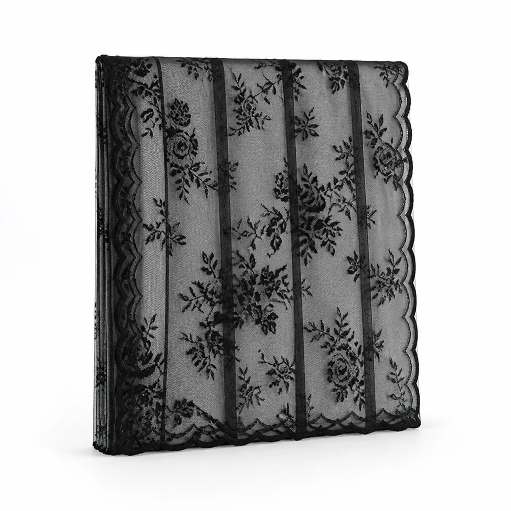 Sheer Curtain Panel Floral Lace Microfiber Light Filtering