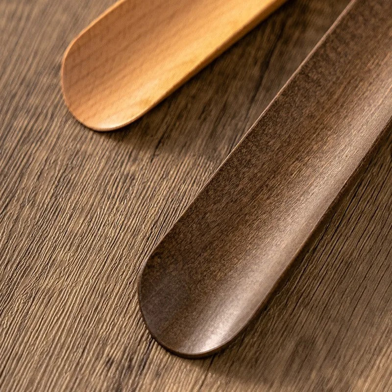 Shoehorn Long Handle Solid Wood Magnetic Wall Mount