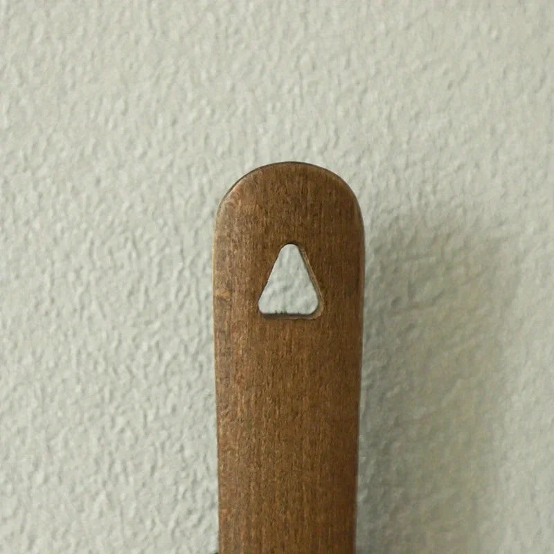 Shoehorn Long Handle Solid Wood Magnetic Wall Mount