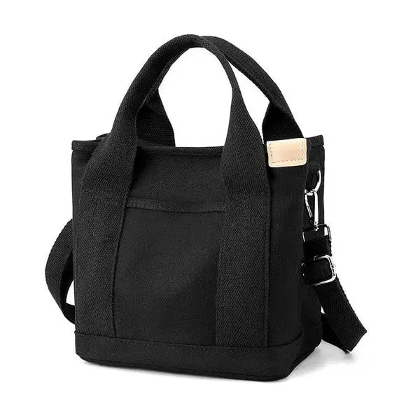 Shoulder Bag Canvas Inner Pockets & Wide Straps