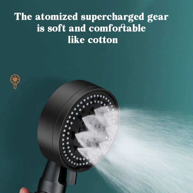 Shower Head High Pressure & 5 Spray Modes Silicone Nozzles