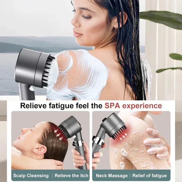 Showerhead High-Pressure Water-Efficient Tool-Free Installation