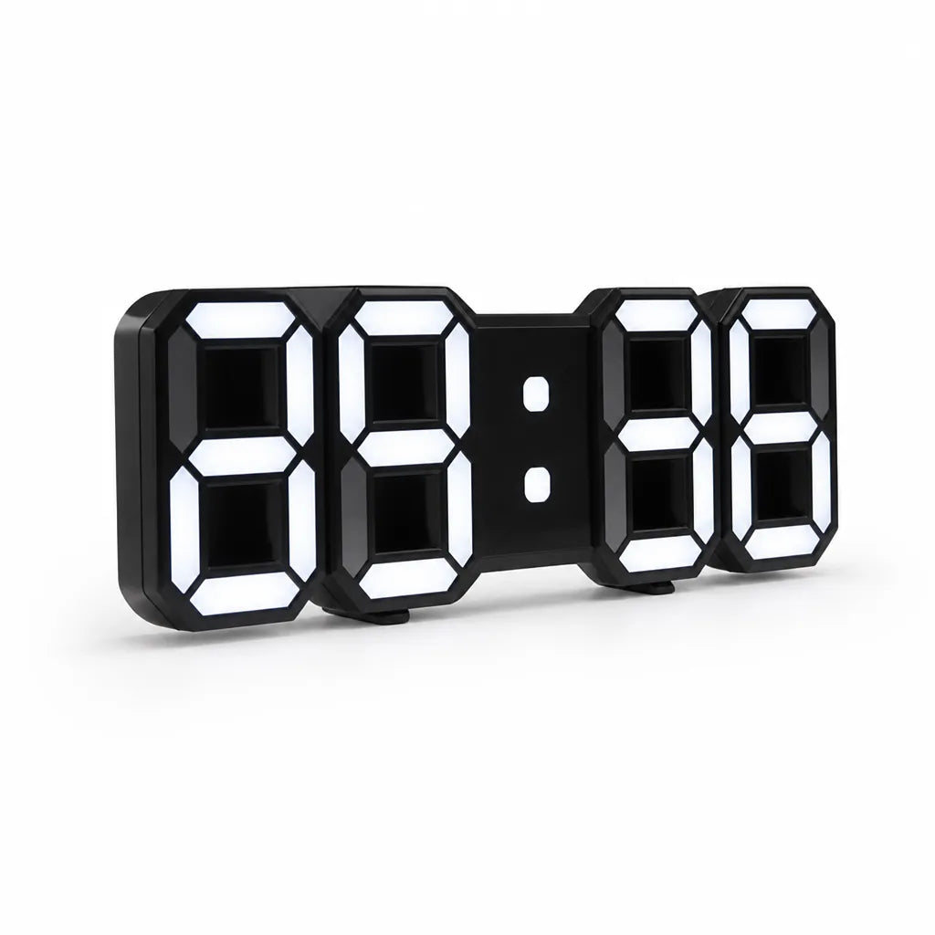 Single-Sided Acrylic 3D LED Display Wall Clock (Home & Office)