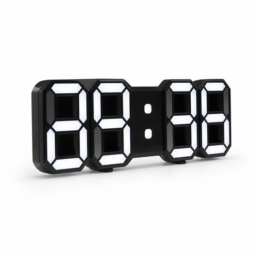 Single-Sided Acrylic 3D LED Display Wall Clock (Home & Office)